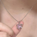 Crystal Heart Cross Star Necklace